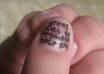write a short message on my nail small2