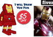 draw You as an Eye Catching Toy CARTOON Character small2