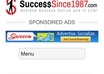 add your 468x60 banner ad to my Sponsored Ads area at the top on my website SuccessSince1987 for 1 week small2