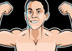 create you a vector cartoon picture, with your cartoonized head in body of bodybuilder small2