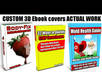 design a kindle cover or 3D book cover for your ebook with your photo and text small2