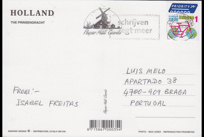 Amsterdam address postal code image