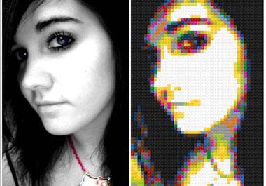 make your 3 photos into Legos big2