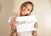 write a sign saying anything you want and take 2 cute high res pics of my hot model with it small2