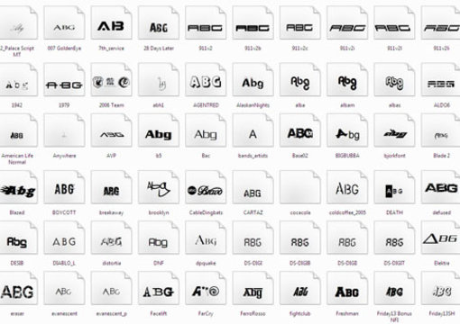 give 125 Fonts From Popular Films, Brands and Games big2