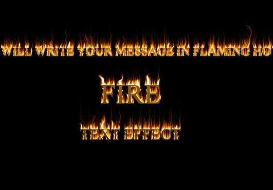 write your message in flaming hot fire text effect big2