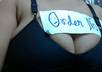 make a video for 60 seconds , showing your message with my hot boobs small2