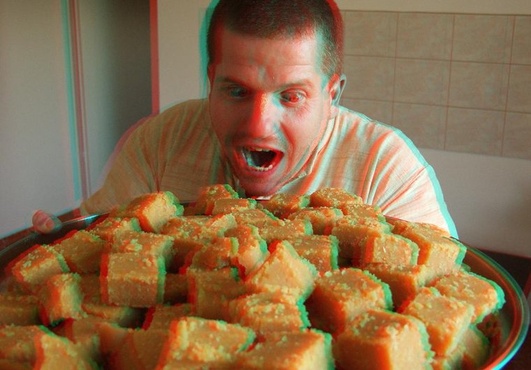 convert 15 regular 2D images into 3D anaglyph red cyan image only big2