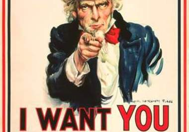 put your message or company/website on Uncle Sam poster big2