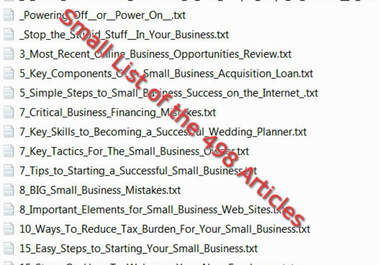 give You 498 Small Business Articles with PLR Rights big2