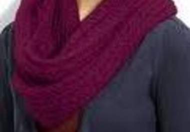 crochet you an infinity scarf in a solid fashionable color big2