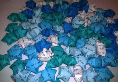 make and mail you 100 personalized colorful origami lucky stars big2