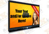 create a custom video player image with your website, text and/or images small2