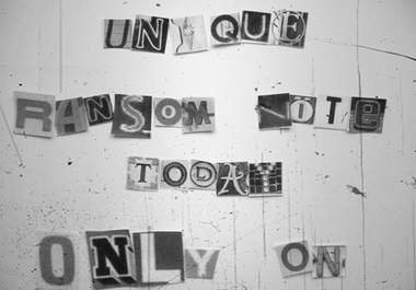 create a unique authentic ransom note for you big2