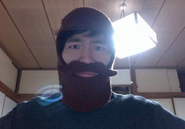 wear a hilarious beard mask and say whatever you want big2