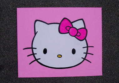create a colorful hello kitty painting big2