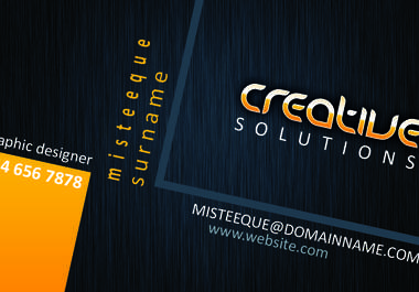 design a professional / non professional / just for fun / casual, extremely attractive business card for you big2