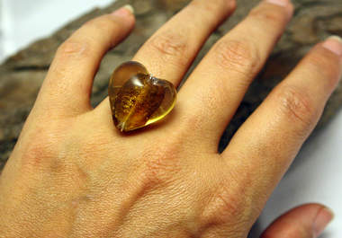 make a silver glass heart ring big2