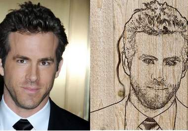 re draw your picture on wooden floor big2