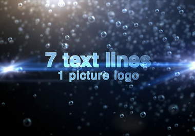 drop rain water over your 7 texts and one logo in this ACTION intro video trailer big2