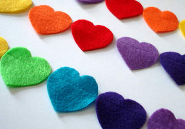 send three feet of handmade felt garland to any address big2