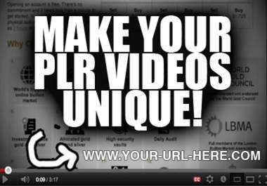 make 2 videos unique with your url Watermark and Upload each video to 5 top video sharing sites big2