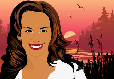 combine the pop art portrait I made for you with a BREATHTAKING illustrated background big2