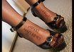 write anything you want on my sexy feet in fishnets or stockings and heels small2
