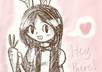 draw a cute, simple waist up digital pencil doodle of you, a friend, or any character small2