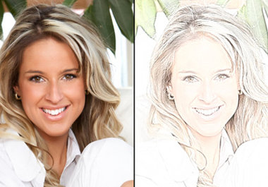 transform your pic in a pencil sketch color or black and white big2