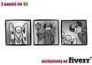draw a 3 panel comic strip of ANY subject small3