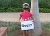 advertise your message,logo or company name by a cute BABY_GIRL small3