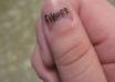 write a short message on my nail small3