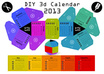 send you Print−ready 3D Paper Ball Calendar 2013, Perfect for those looking something a little different small3