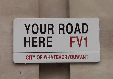 personalise a London Road Sign big3