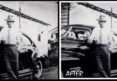 restore 2 old/ripped or faded scanned/digital photos big3