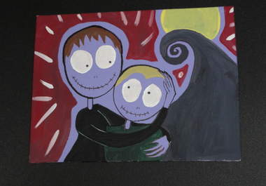 paint a Cartoon Portrait of you and a loved one, big3