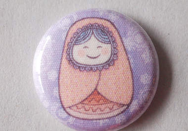 send you 4 fabric button pins big3