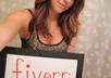 send you pictures of me in a bikini/cute outfit holding a sign with your name/company/website/message on it small3