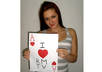 write a fan sign with anything you want and take a picture holding it small3