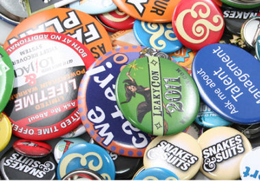 make 4 CUSTOM 2 1/4 inch pin back buttons with anything you want on it big3