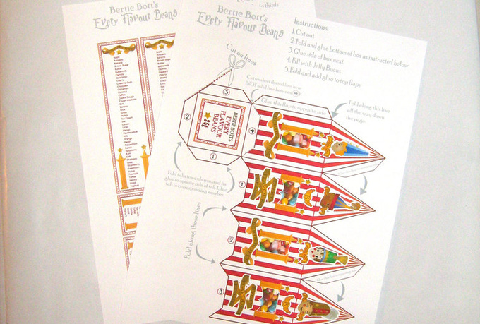 email Bertie Botts Every Flavor Bean box Template - fiverr