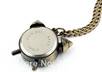 send you a Steampunk Victorian Style Alarm Clock Design Pocket Watch Necklace Chain small3