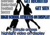 display your high school recruit video