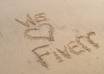 write your message or phrase in the sand and turn it into a movie in either slow motion or fast forward