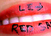 write any message on my lips with the lipstick color of ur choice and capture a clear High Resolution photo