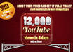 give you 12,000+ youtube video views in 72 hours