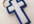 send 1 handcrafted blue and white cross key ring to your US address