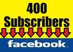 add 400 express subscriber to your facebook URL in just 24 hours