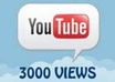 add for you 3000 real Youtube Views in 12 hours
